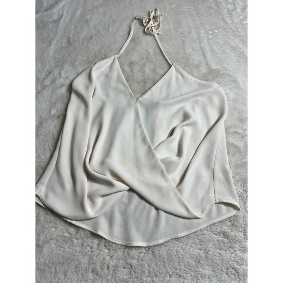 Veronica M buff H.D crepe spaghetti strap blouse women size small - Picture 4 of 9